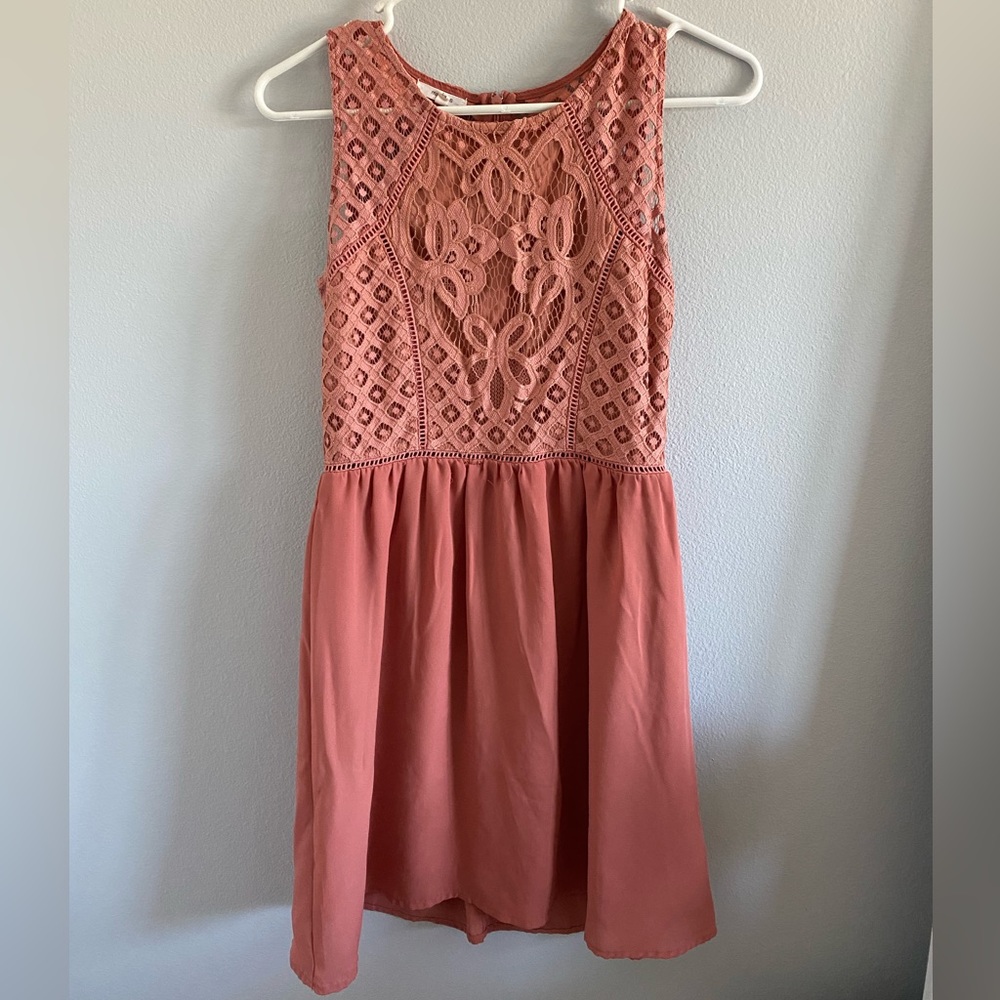 Maurice’s Tank Dress Peach Crochet
